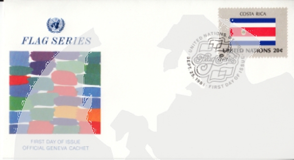 OSN New York FDC 0373 / 0388 - přítisk "GENEVA" ● - 1981