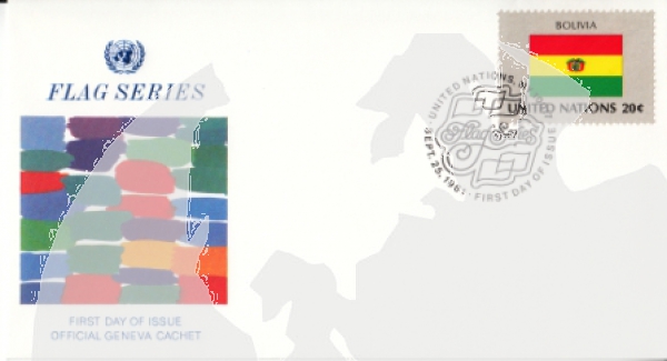 OSN New York FDC 0373 / 0388 - přítisk "GENEVA" ● - 1981
