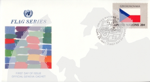 OSN New York FDC 0373 / 0388 - přítisk "GENEVA" ● - 1981