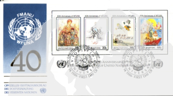 OSN New York FDC 0515 / 0518 (BL 9) ● - 1986