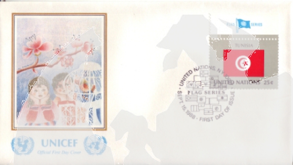 UNO New York FDC 0553 / 0568 ● - 1988