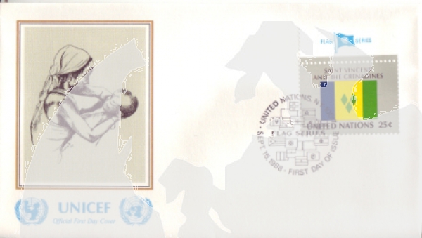UNO New York FDC 0553 / 0568 ● - 1988