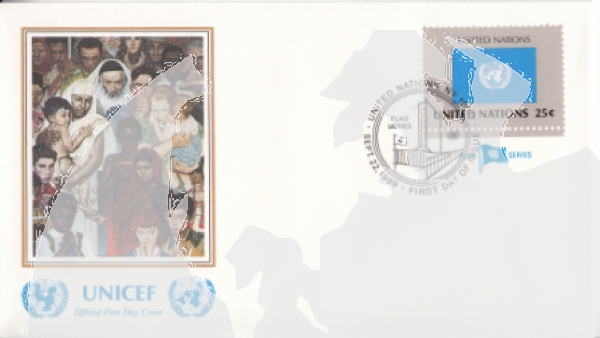 UNO New York FDC 0579 / 0594 ● - 1989