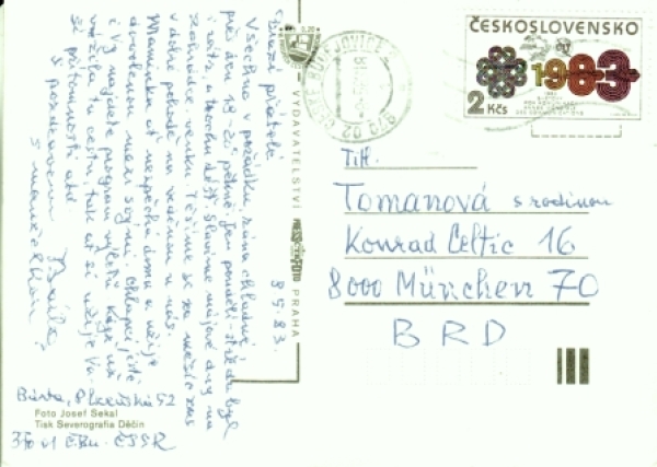 České Budějovice 1983 95 001 ●